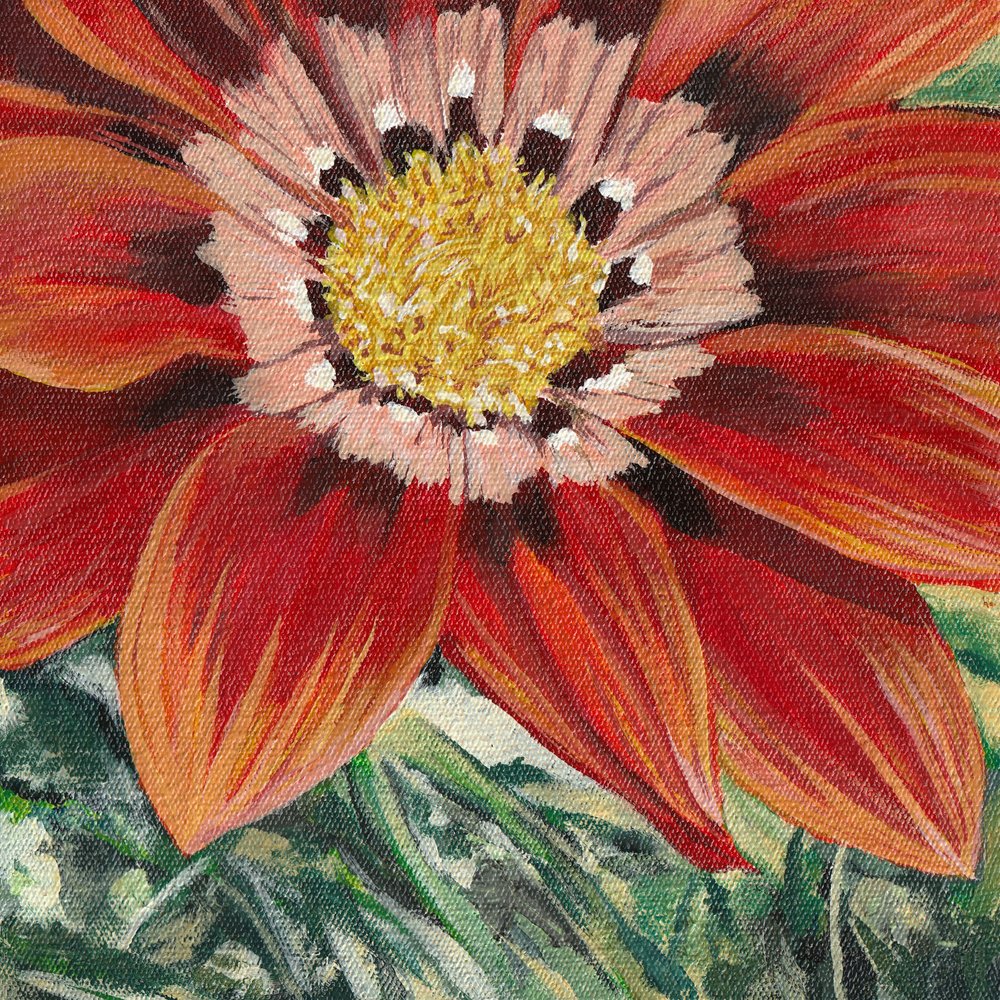 Flor laranja vibrante de Viccy Wanliss