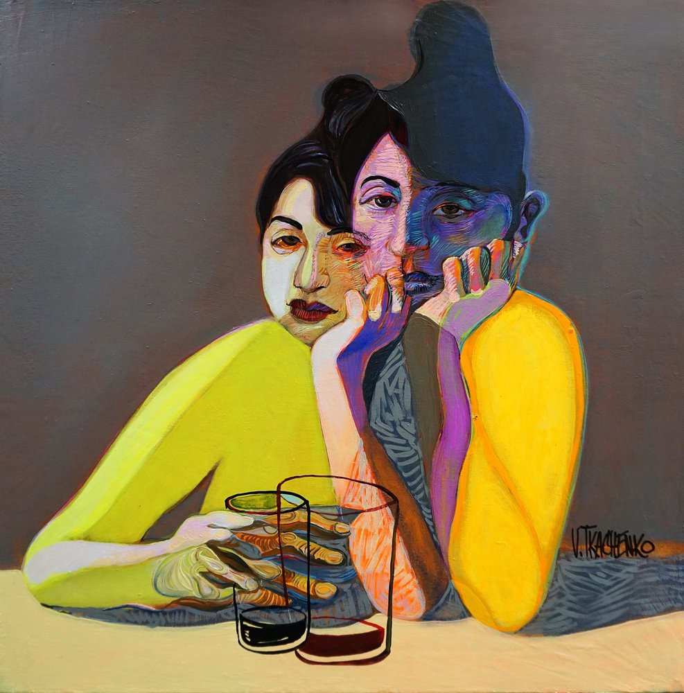 Retrato Duplo Contemplativo de Victor Tkachenko