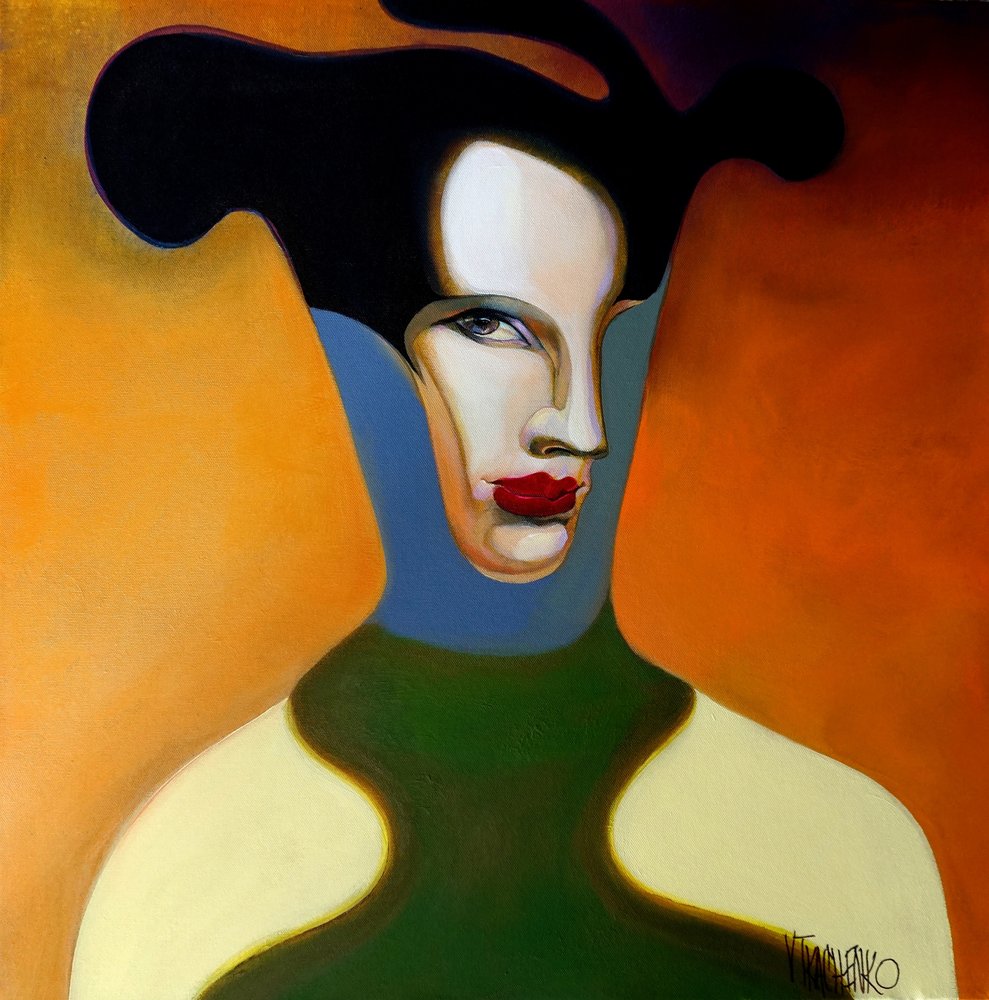 Retrato abstrato elegante de Victor Tkachenko