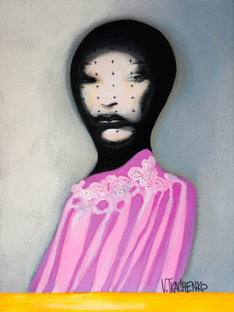 Retrato de Moda em Rosa de Victor Tkachenko