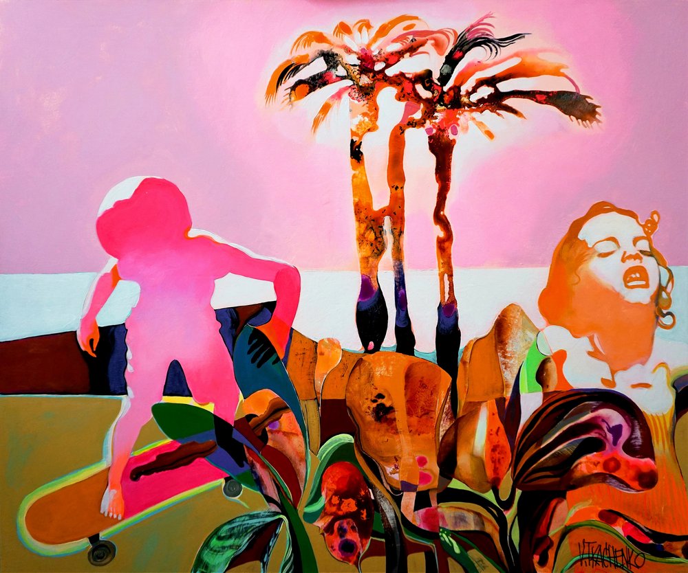 Céu Rosa: Sonho Tropical de Victor Tkachenko