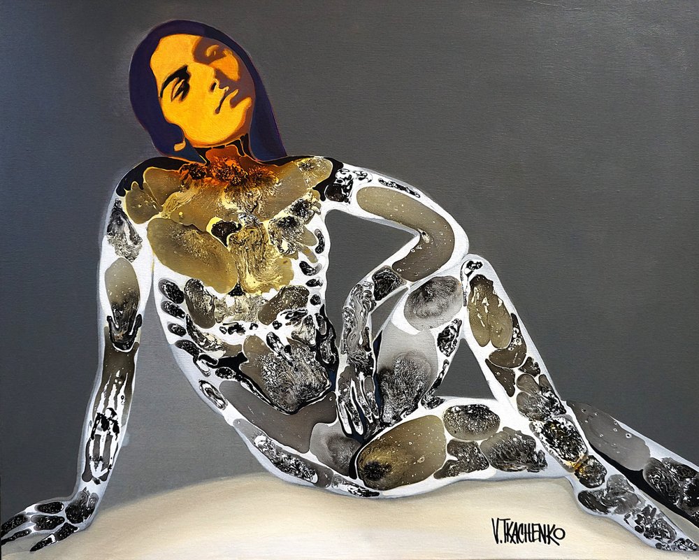 Mulher Abstrata e Serena de Victor Tkachenko