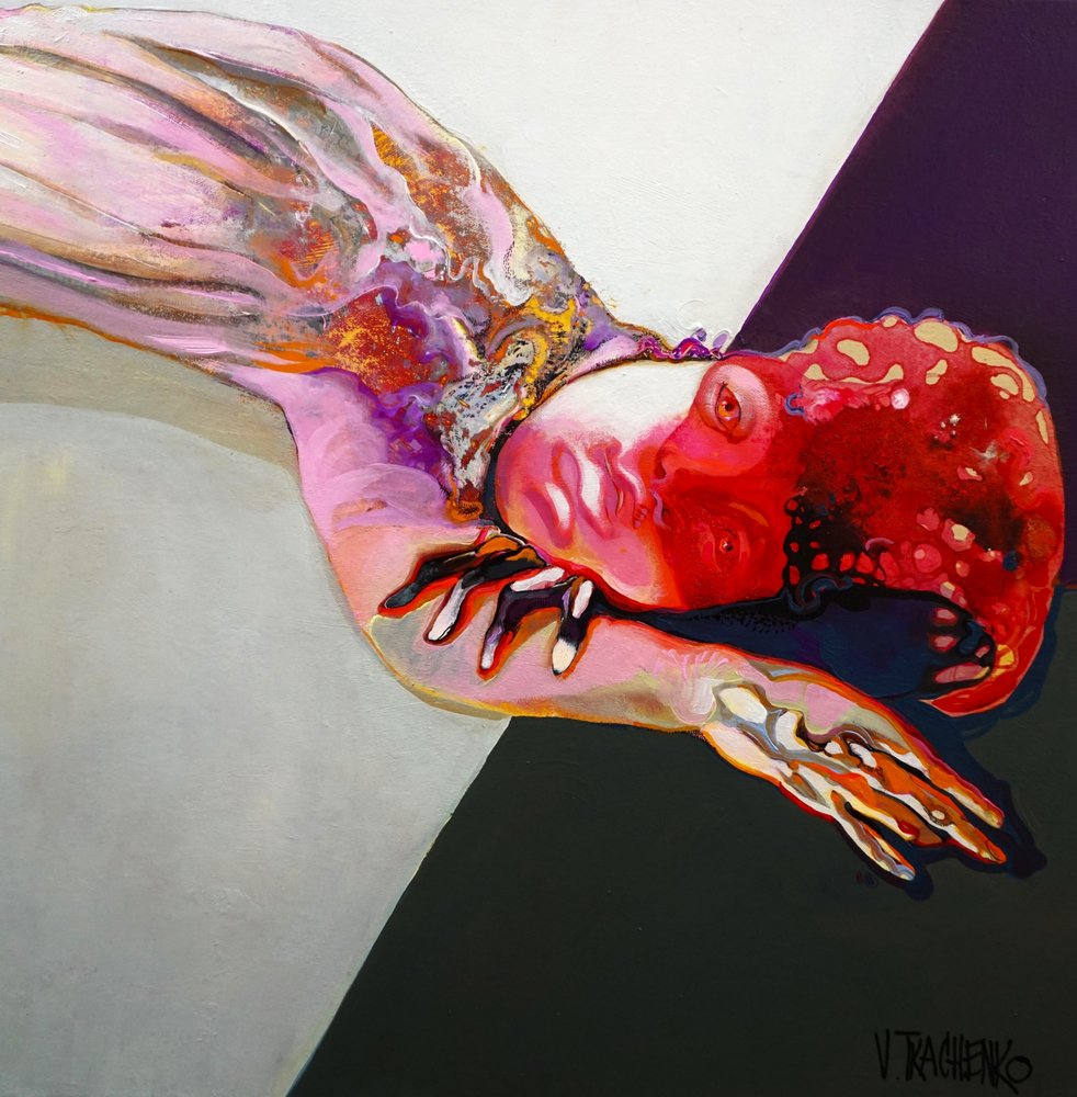 Figura abstrata vibrante de Victor Tkachenko