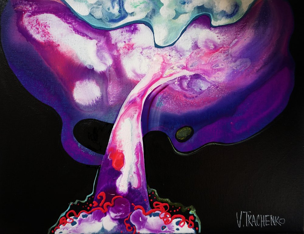 Fluxo Roxo Vibrante de Victor Tkachenko