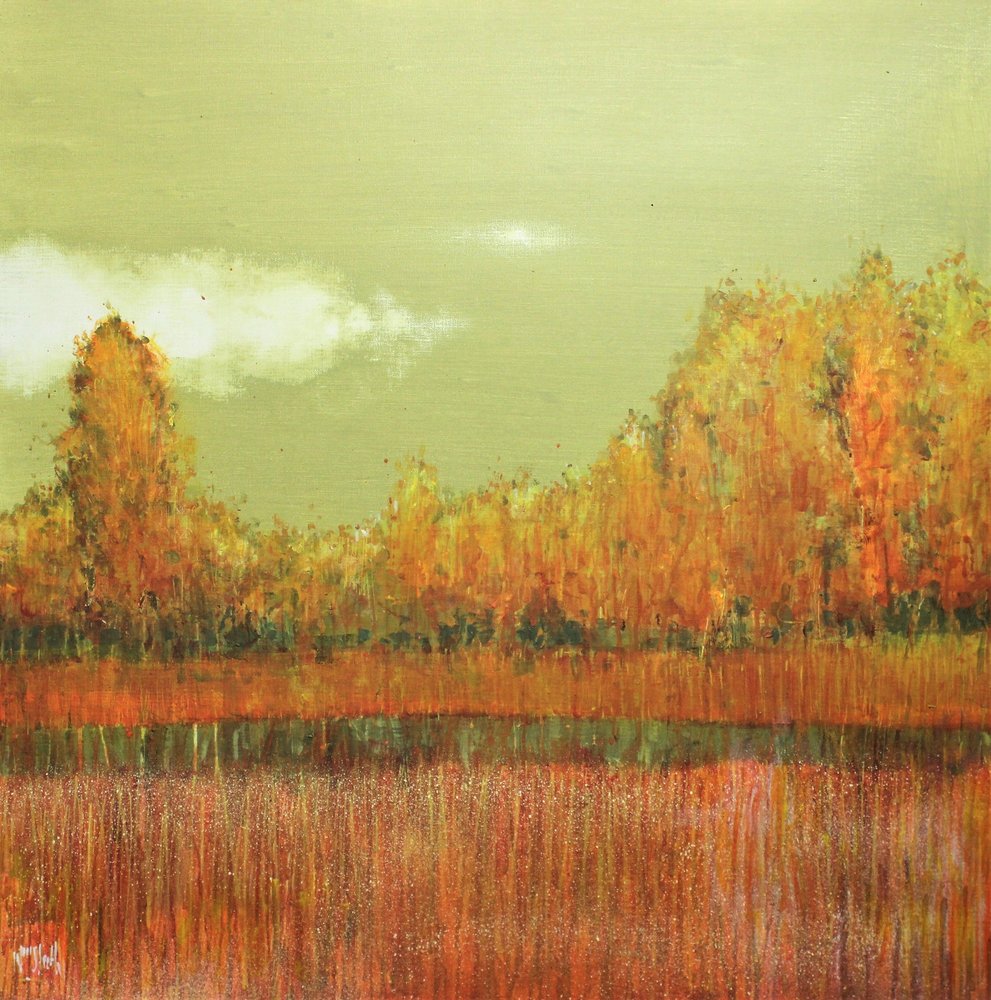 Reflexo de pântano outonal de Wayne Sleeth