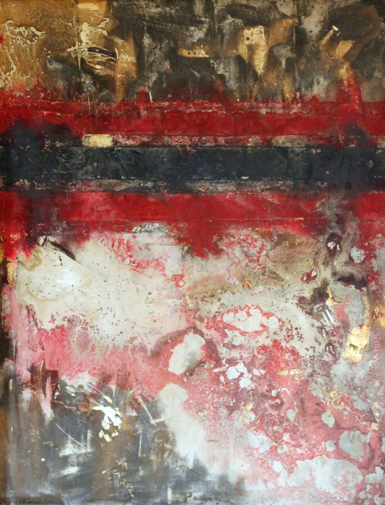 Abstrato em camadas arrojado de andrea de ranieri