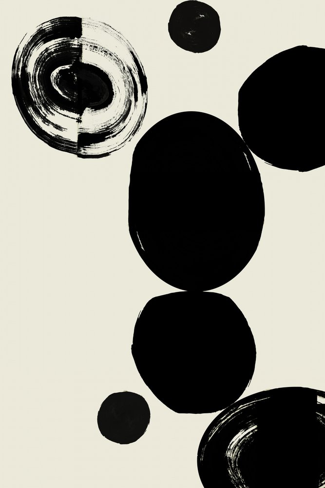 Formas abstratas em preto de cartissi