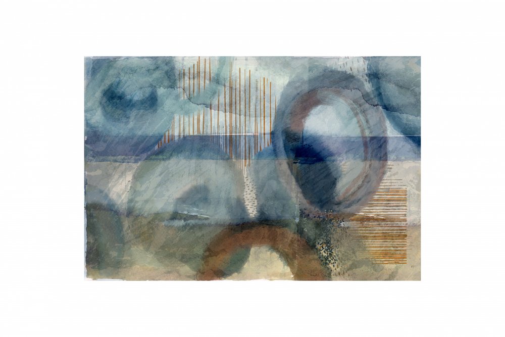 Círculos azuis abstratos de cartissi