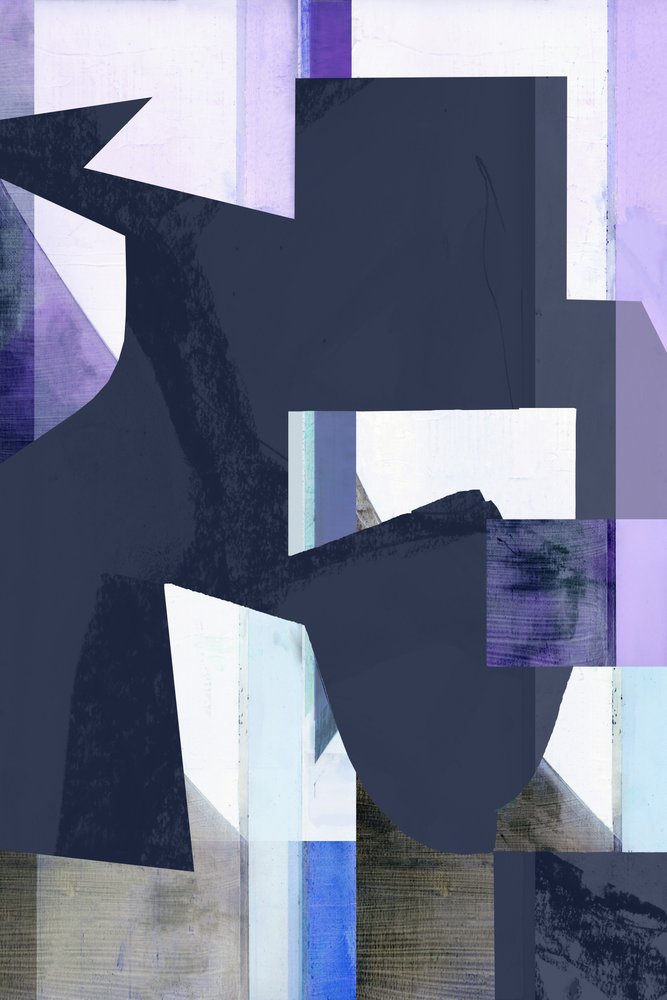 Formas azuis abstratas de cartissi