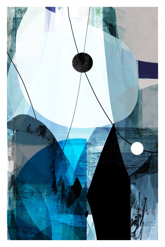 Geometria Abstrata Azul de cartissi