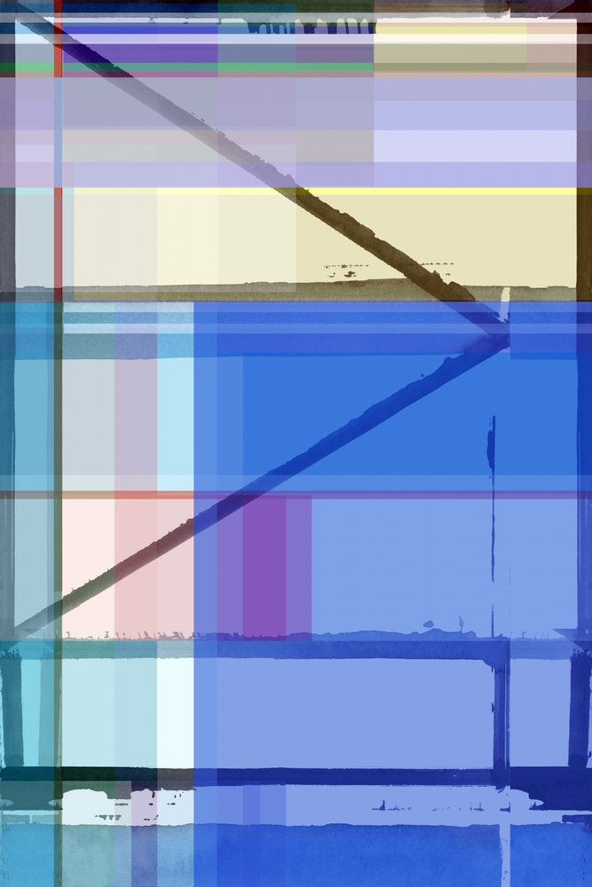 Geometria Abstrata Azul de cartissi