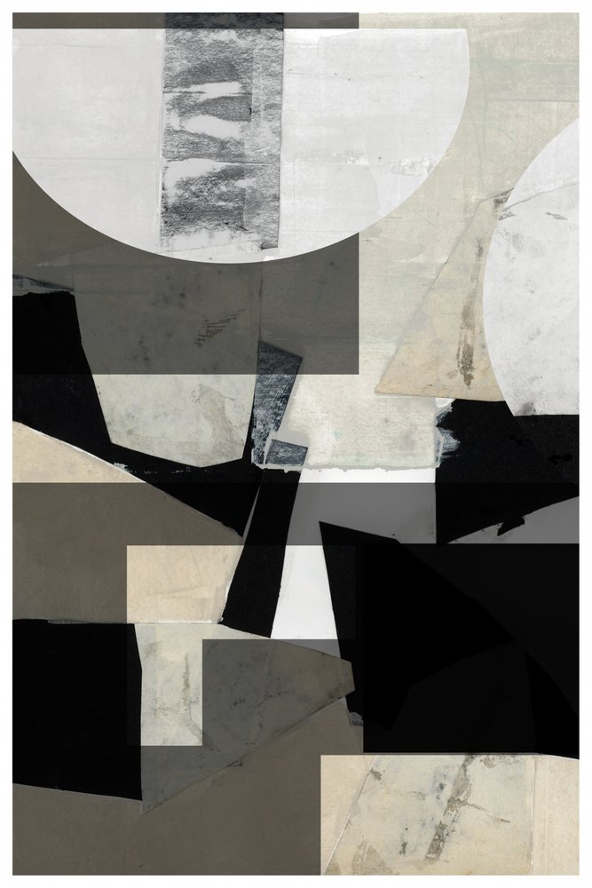Colagem geométrica abstrata de cartissi