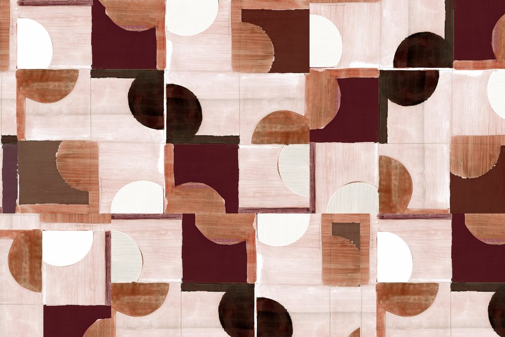 Padrão geométrico abstrato de cartissi