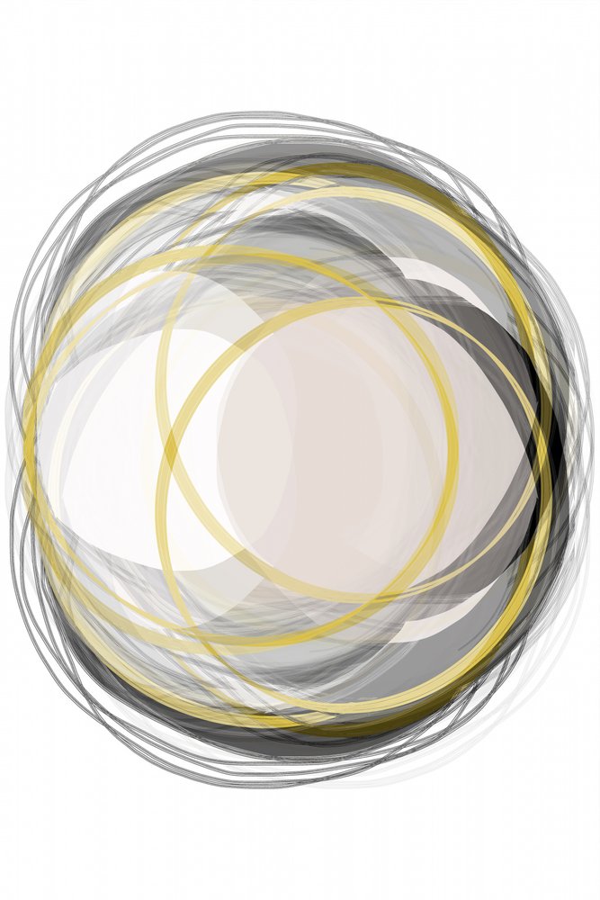 Círculos dourados abstratos de cartissi