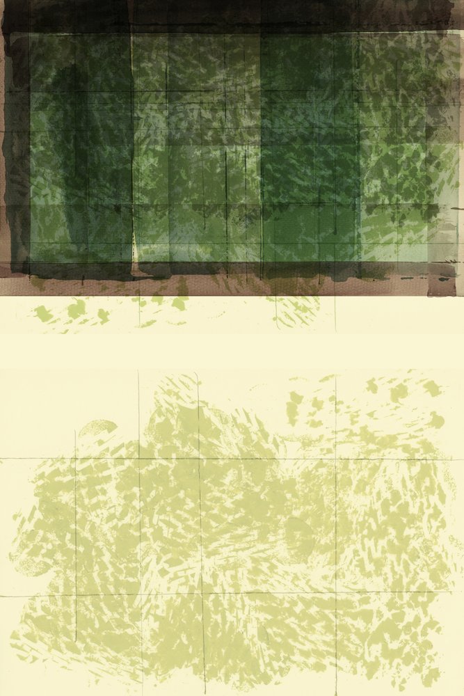 Camadas verdes abstratas de cartissi