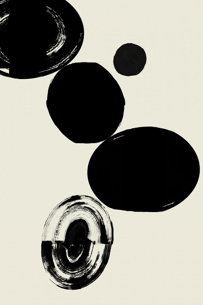 Formas abstratas em tinta de cartissi