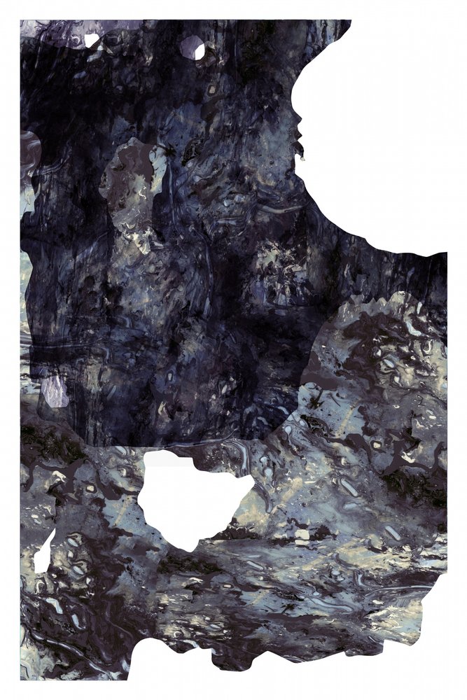 Cavernas oceânicas abstratas de cartissi