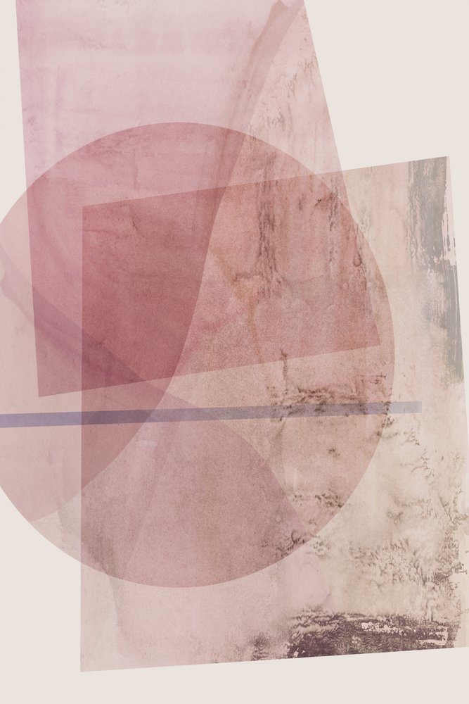 Formas abstratas em rosa de cartissi