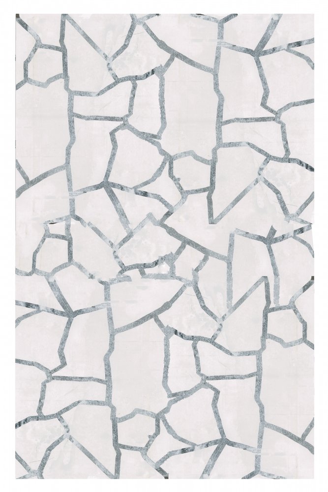 Mosaico abstrato em prata de cartissi