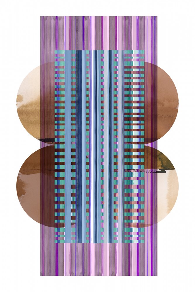 Círculos abstratos às riscas de cartissi