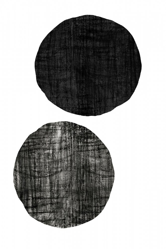 Círculos abstratos com textura de cartissi