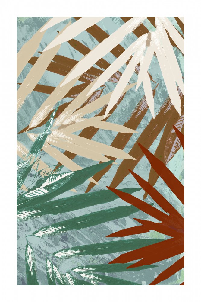 Folhagem tropical abstrata de cartissi