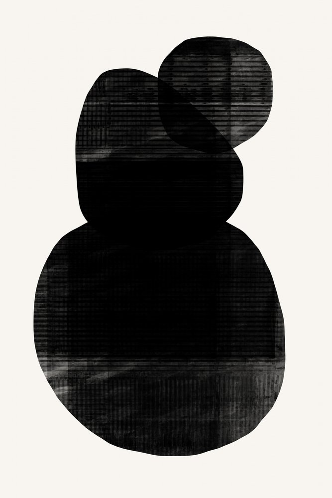 Formas abstratas pretas de cartissi
