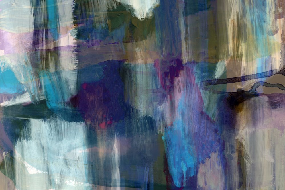 Fluxo Abstrato Azul de cartissi