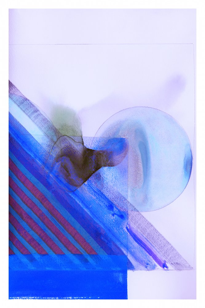 Fluxo geométrico azul de cartissi