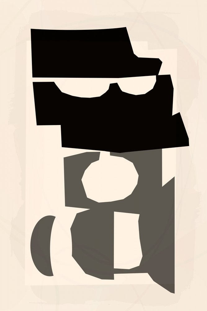 Composição abstrata arrojada de cartissi