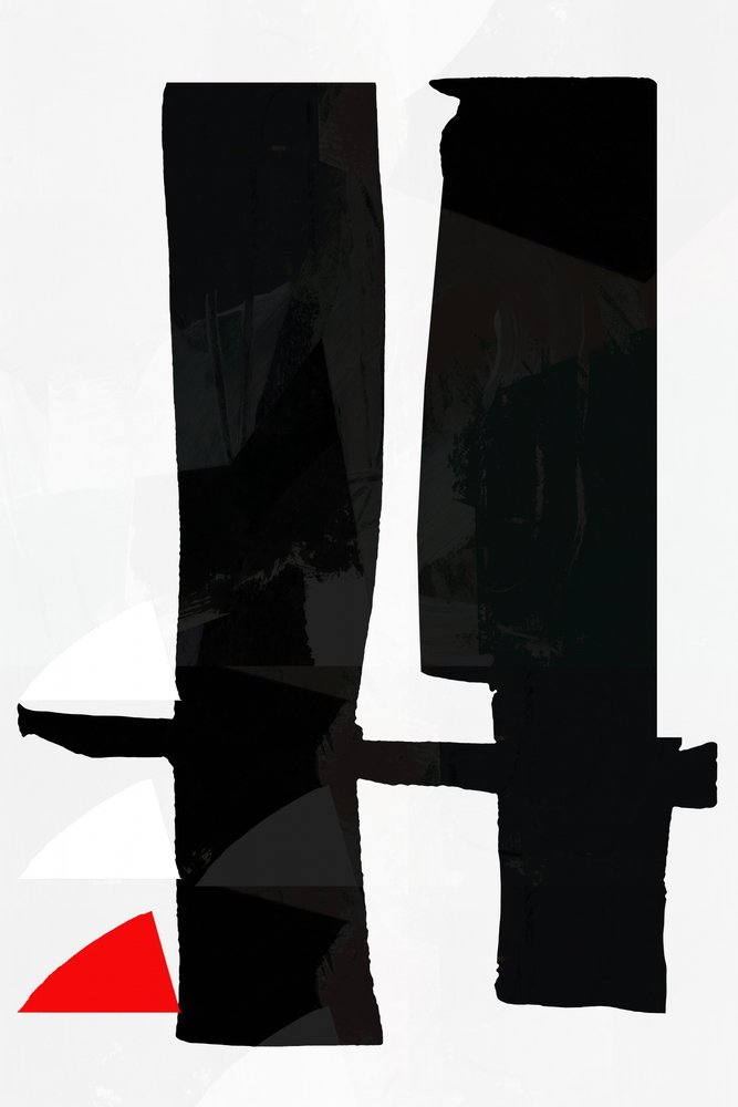 Destaque abstrato em vermelho vivo de cartissi