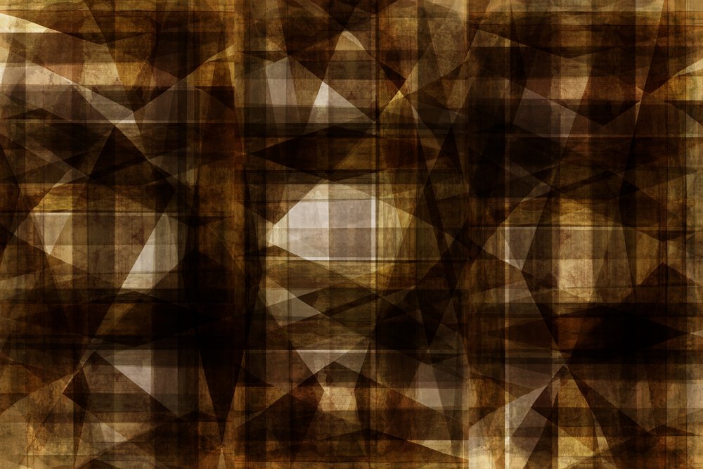 Geometria texturada em castanho de cartissi