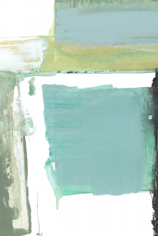 Verde-azulado sereno – Abstrato de cartissi