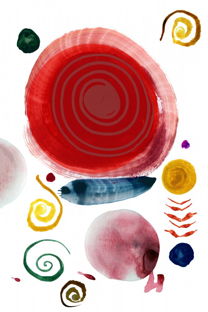 Formas abstratas coloridas de cartissi