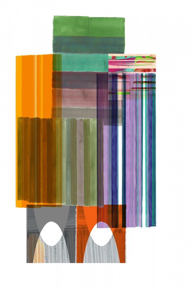 Camadas abstratas coloridas de cartissi