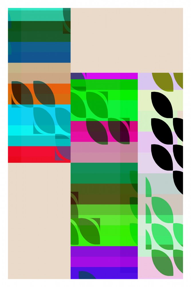 Formas geométricas coloridas de cartissi