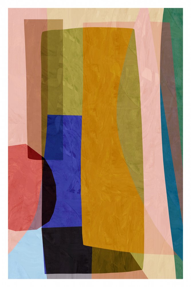 Geometria colorida em camadas de cartissi