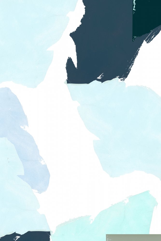 Formas abstratas em azul fresco de cartissi