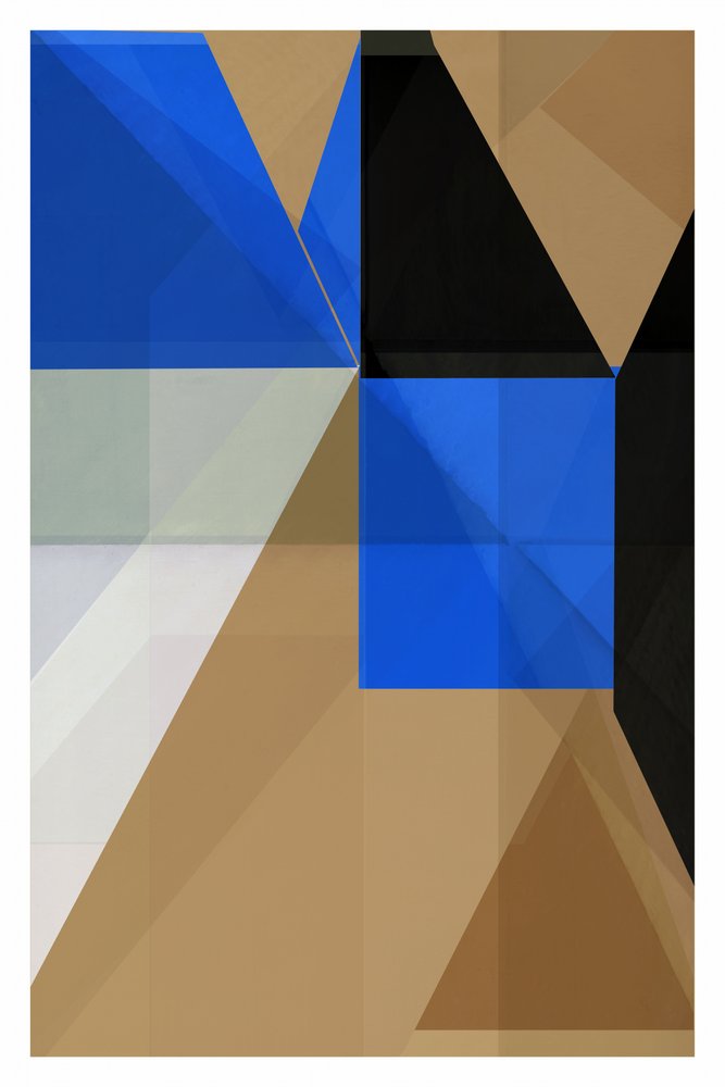 Geometria abstrata azul nítida de cartissi