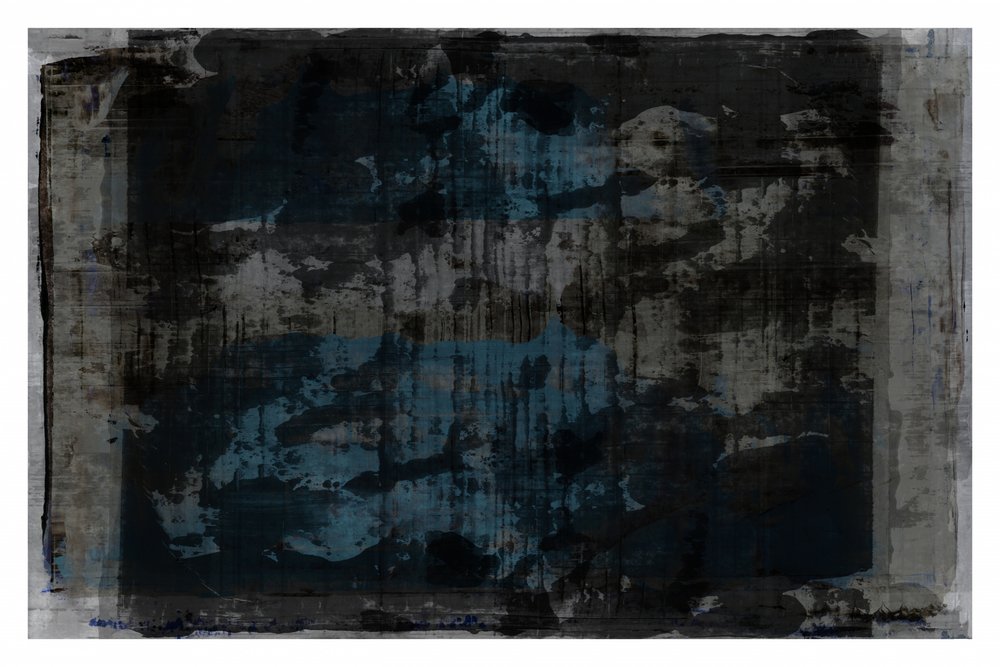 Abstrato Grunge em Azul Escuro de cartissi