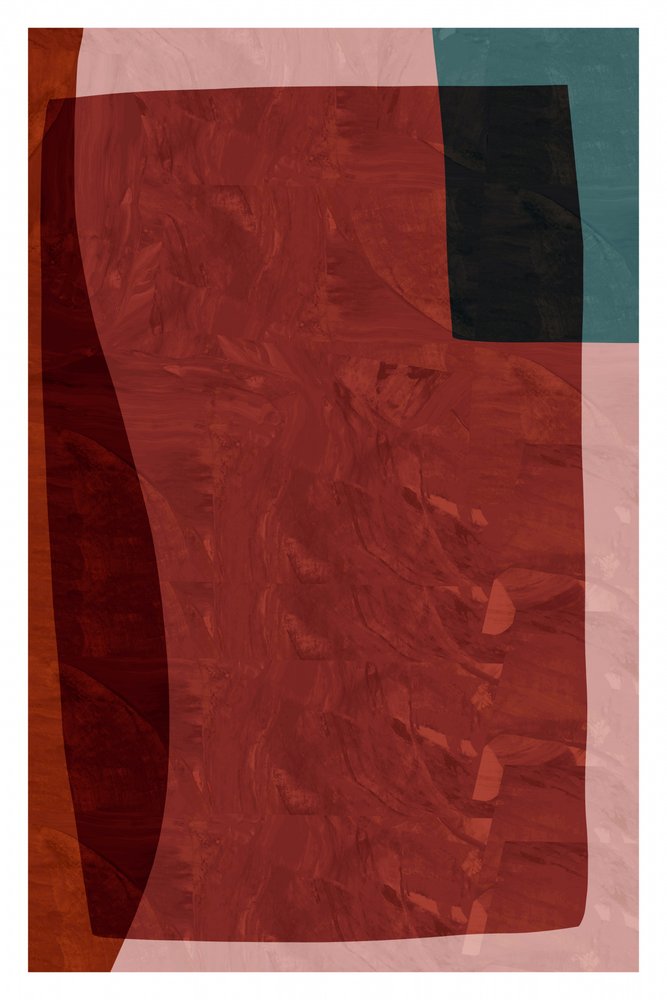 Camadas abstratas em vermelho intenso de cartissi