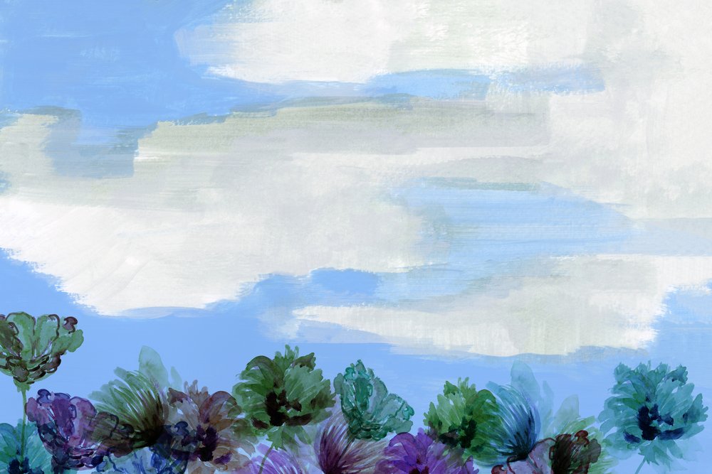 Céu floral de sonho de cartissi