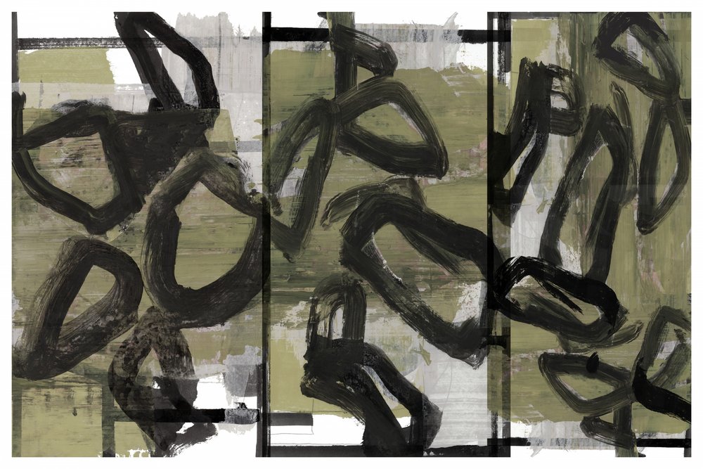 Pinceladas dinâmicas - Abstrato de cartissi