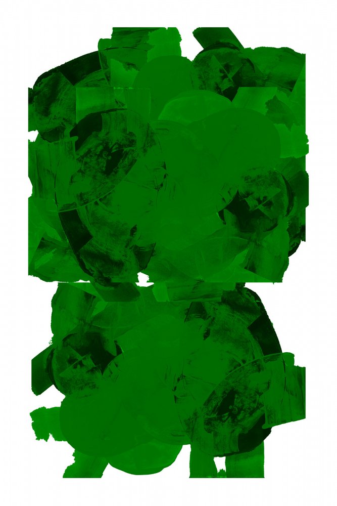 Formas abstratas verdes dinâmicas de cartissi