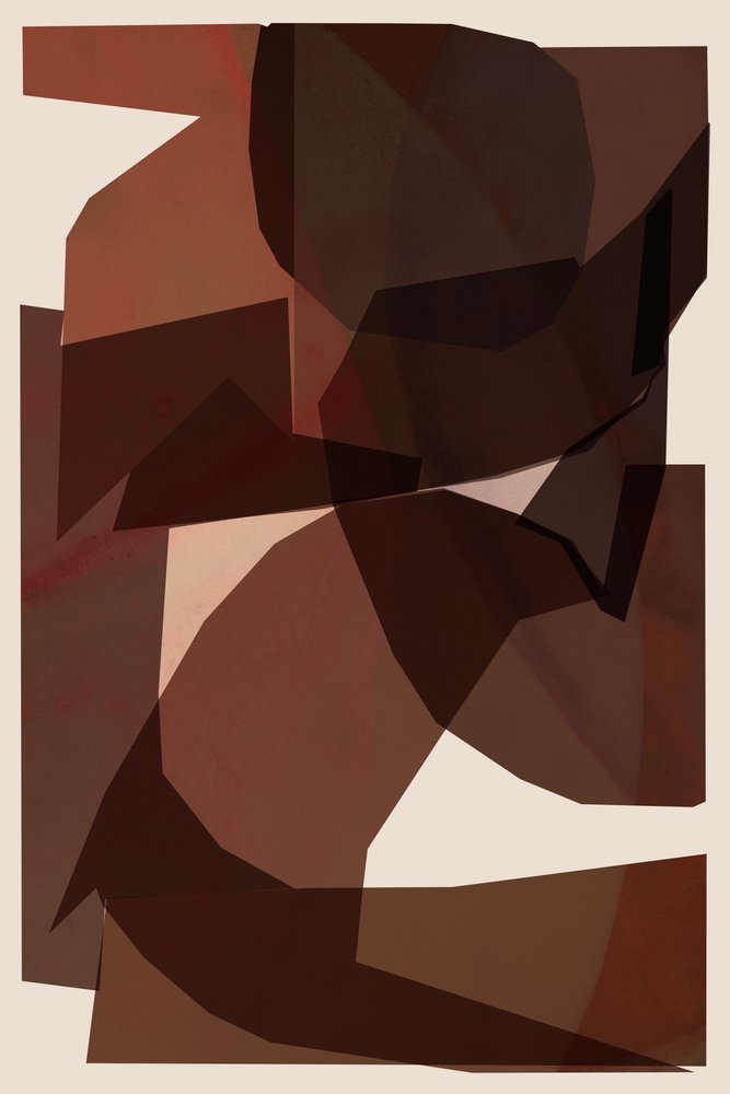 Camadas abstratas com tons terrosos de cartissi