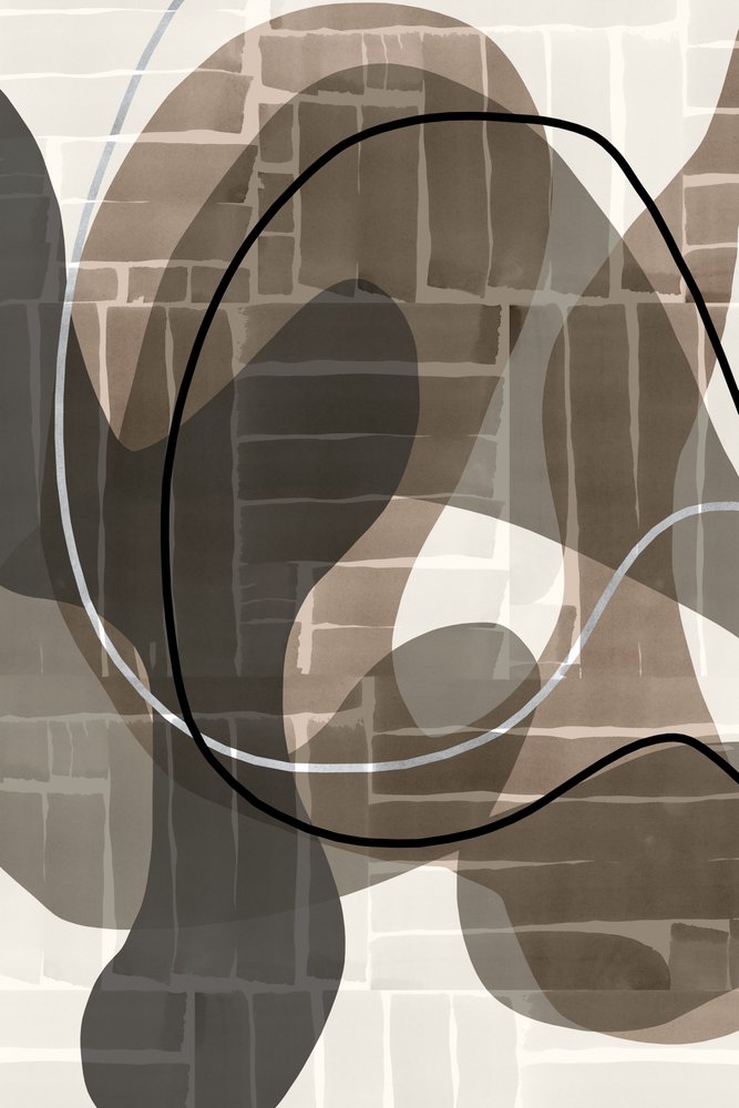 Camadas abstratas com tons terrosos de cartissi