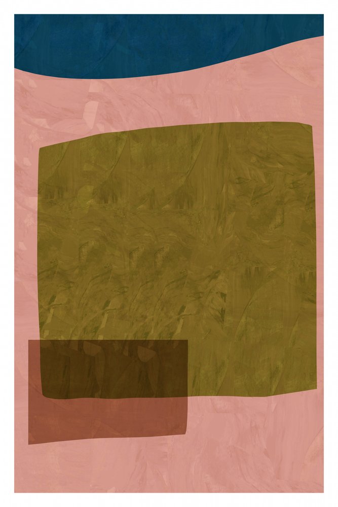 Formas abstratas com tons terrosos de cartissi