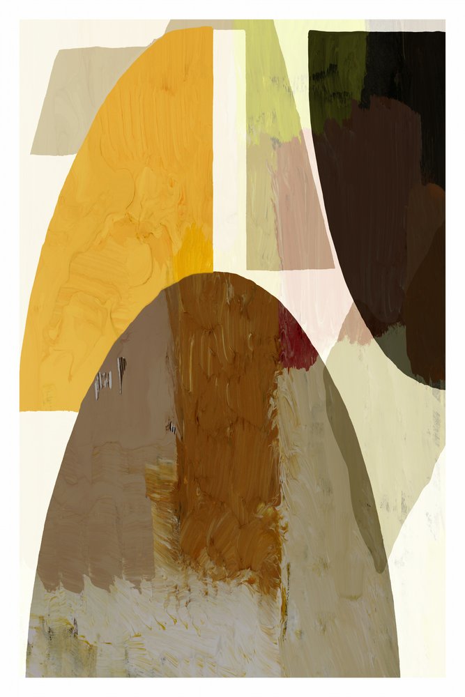 Formas abstratas com tons terrosos de cartissi