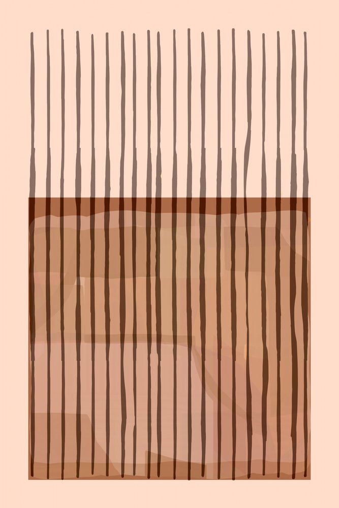 Linhas verticais abstratas em tons terrosos de cartissi