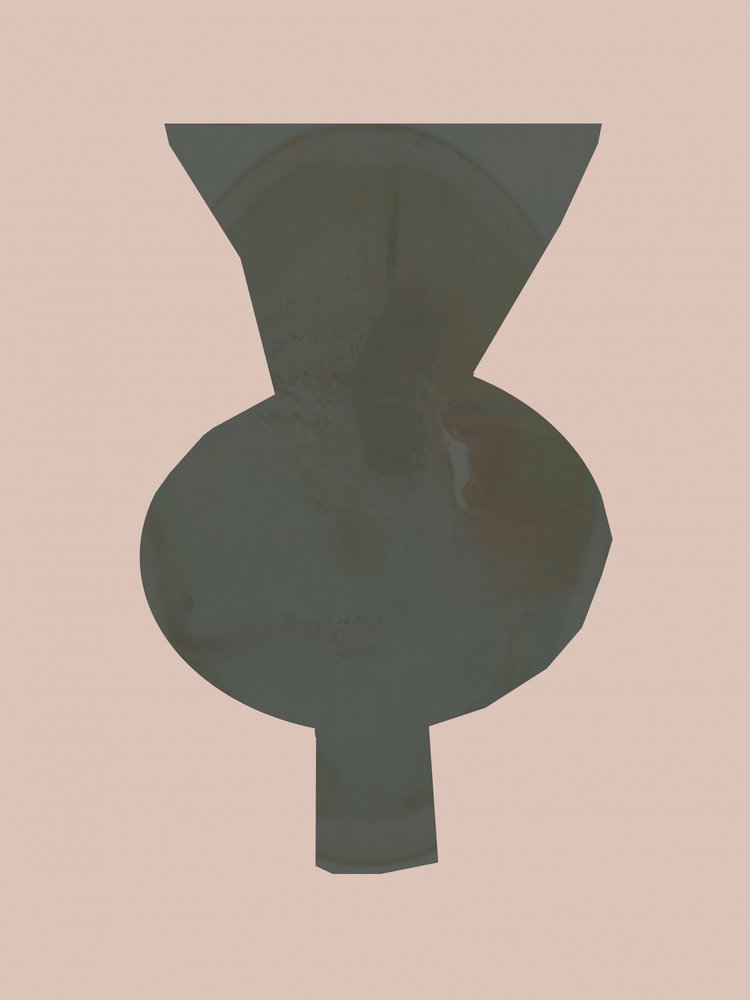 Vaso abstrato elegante de cartissi
